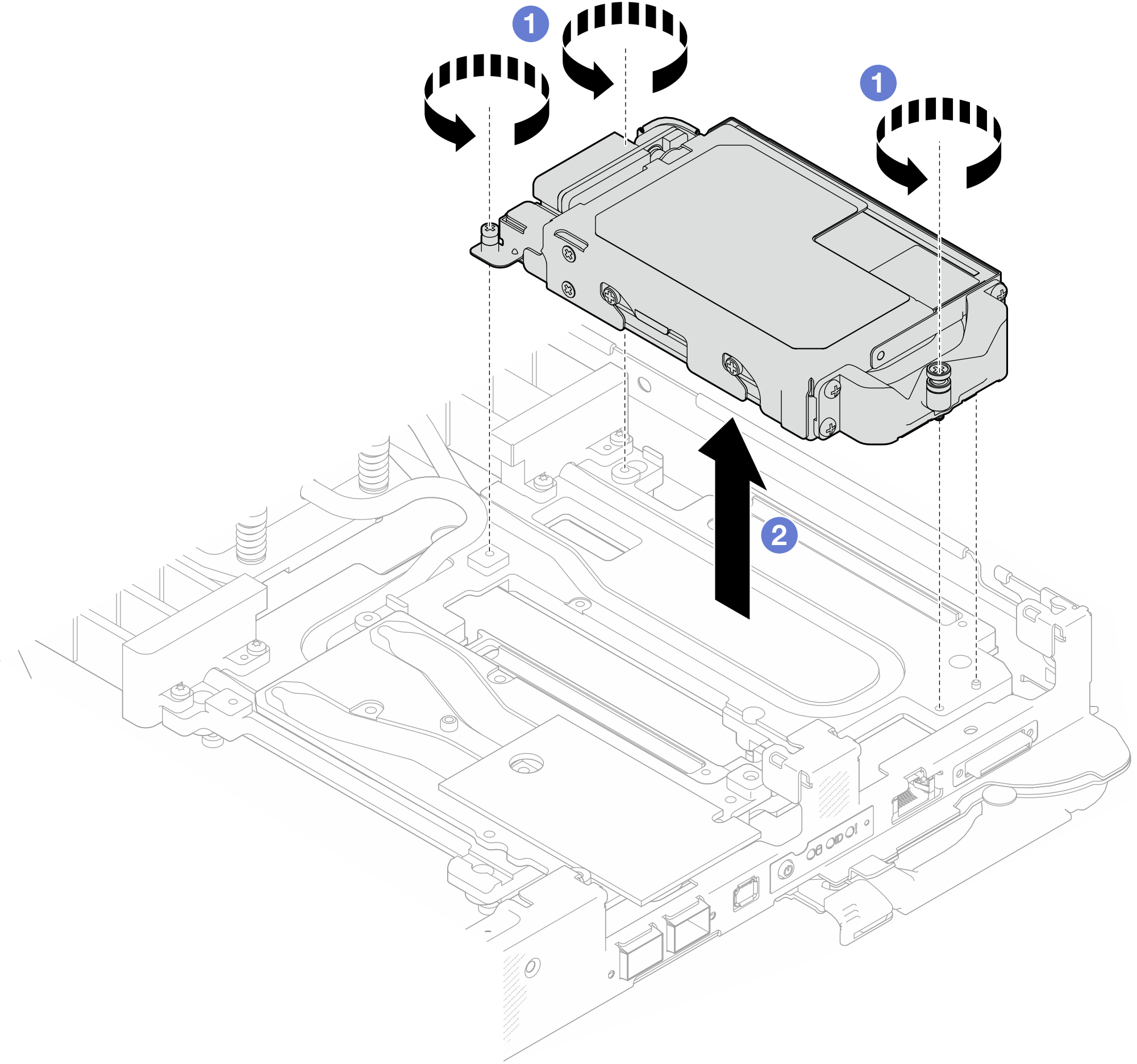 E3.S drive cage assembly removal