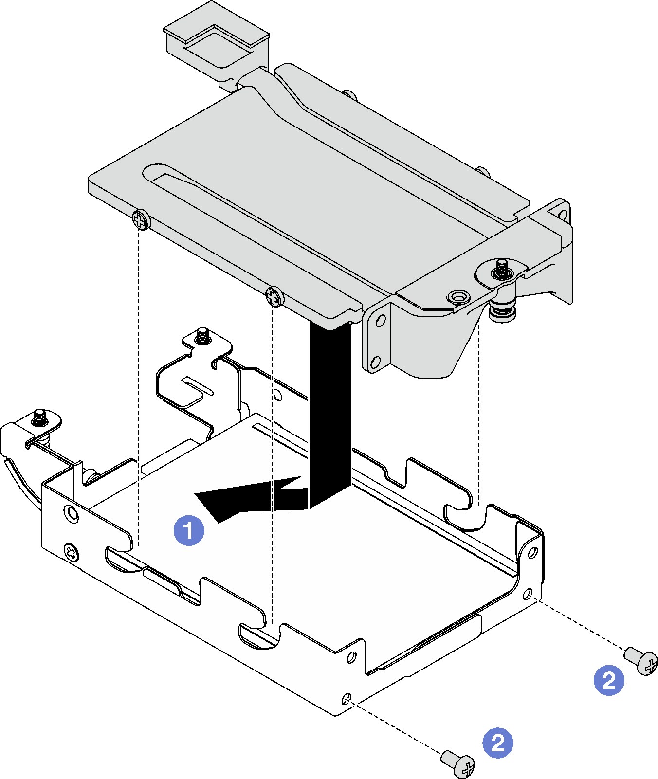 E3.s drive conduction plate installation