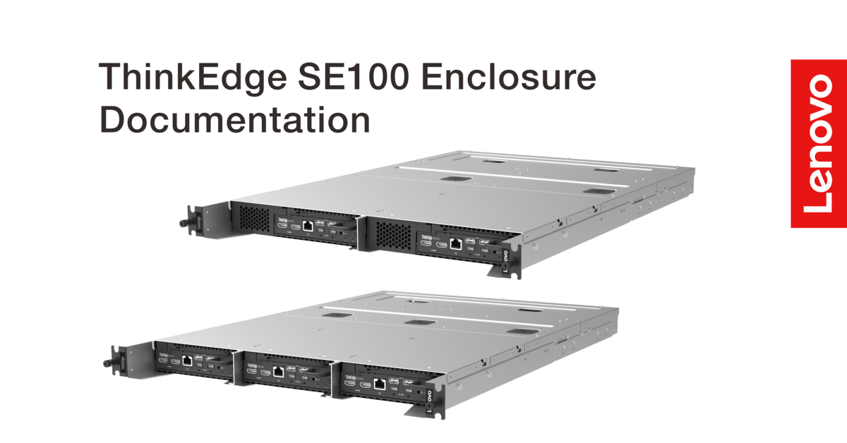 ThinkEdge SE100 Enclosure Product Image