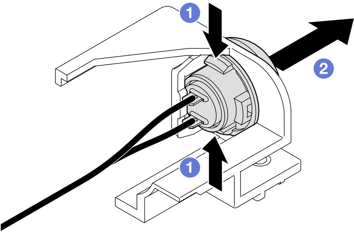 Intrusion switch removal from the holder