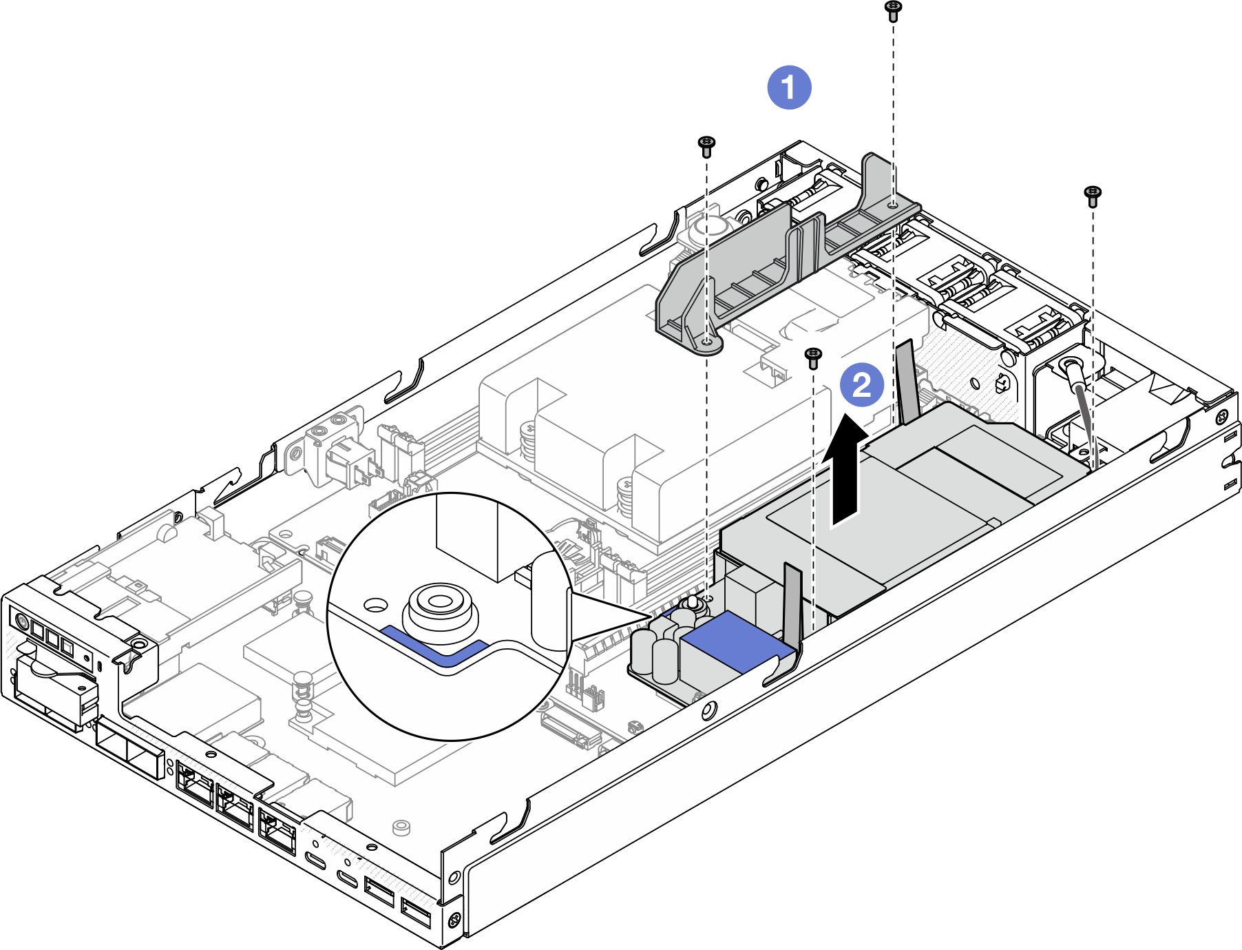 Removal of the power module board