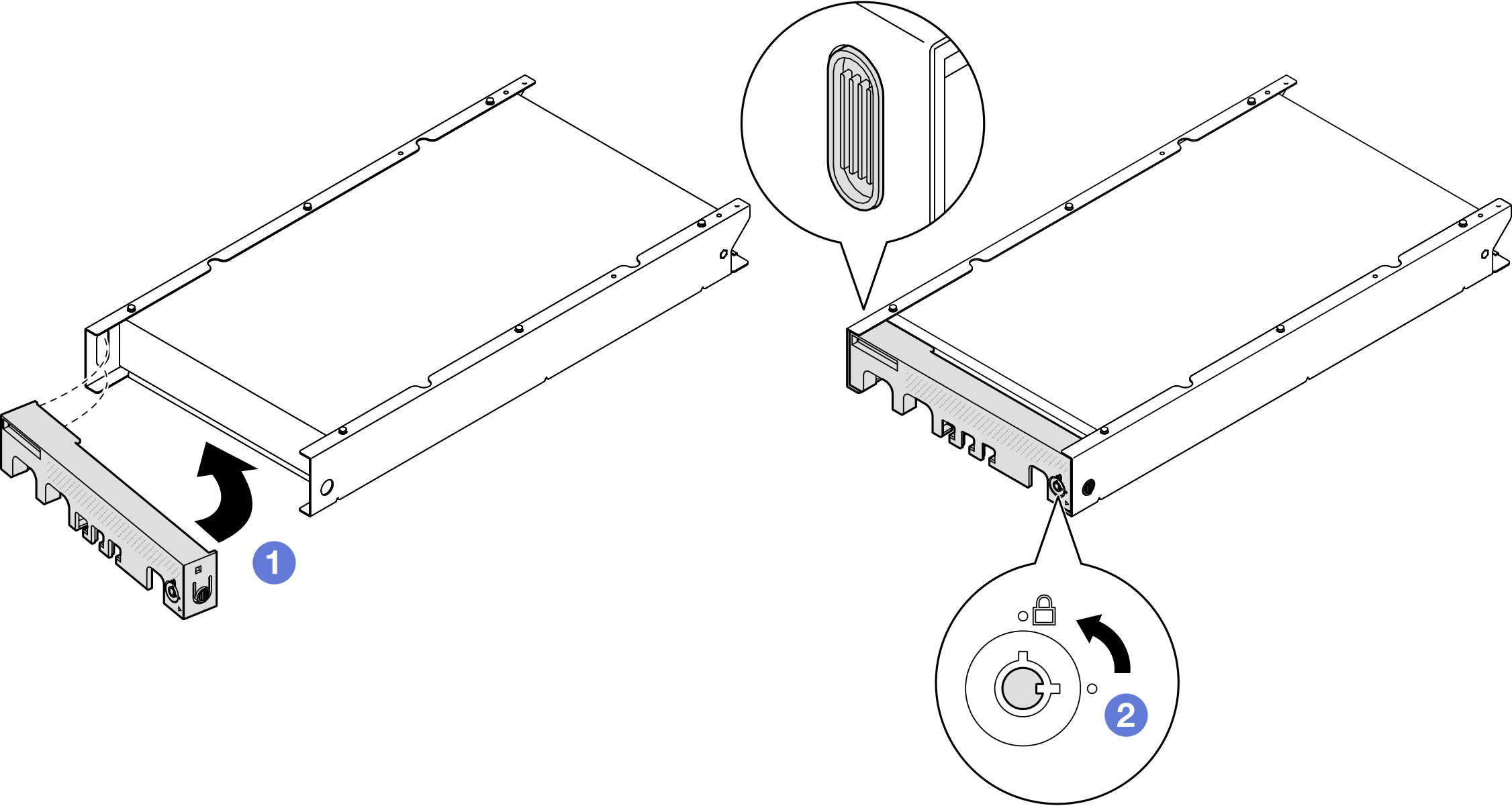 Installing a security bezel onto a node sleeve