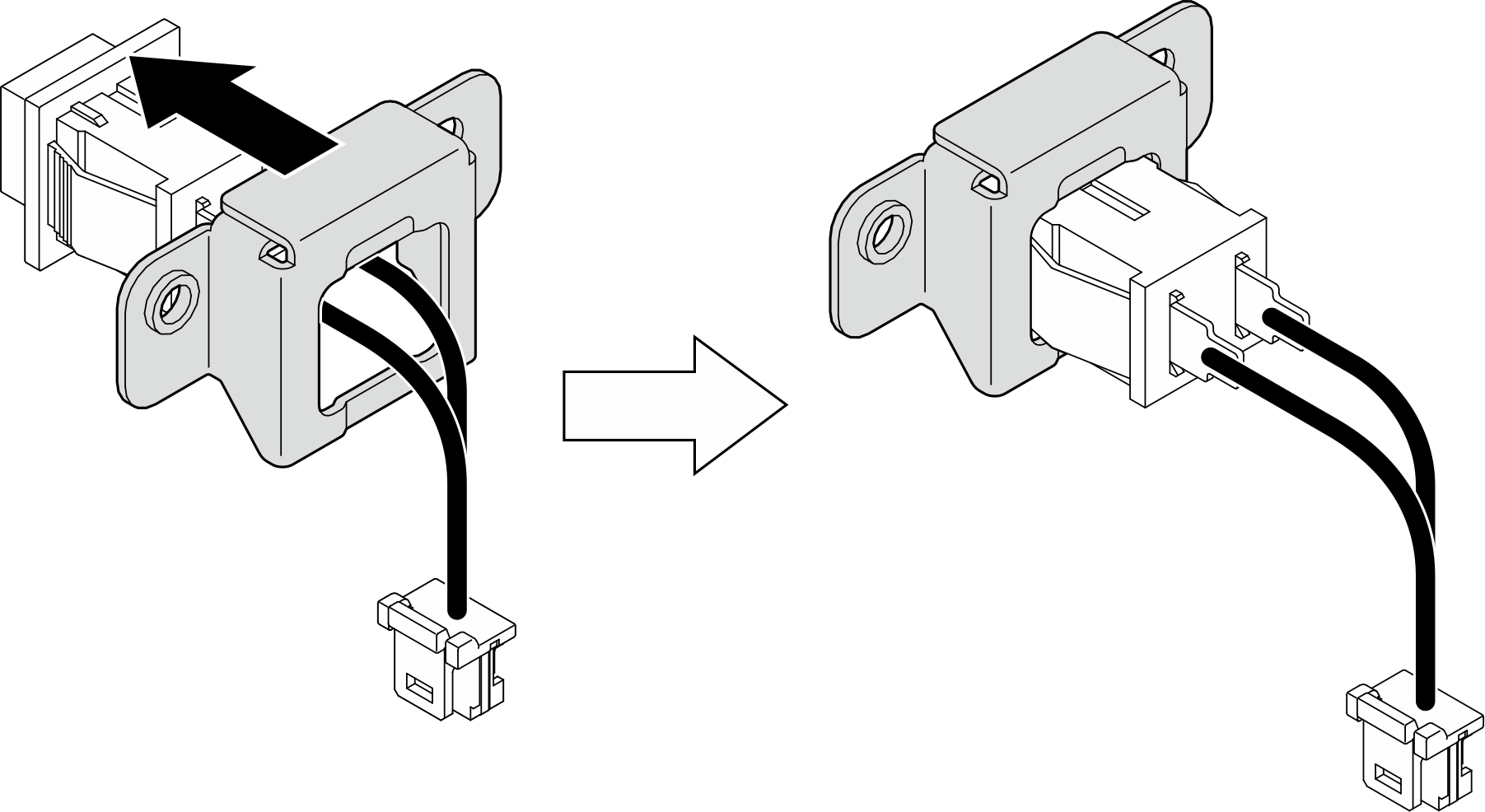 Lock position switch installation