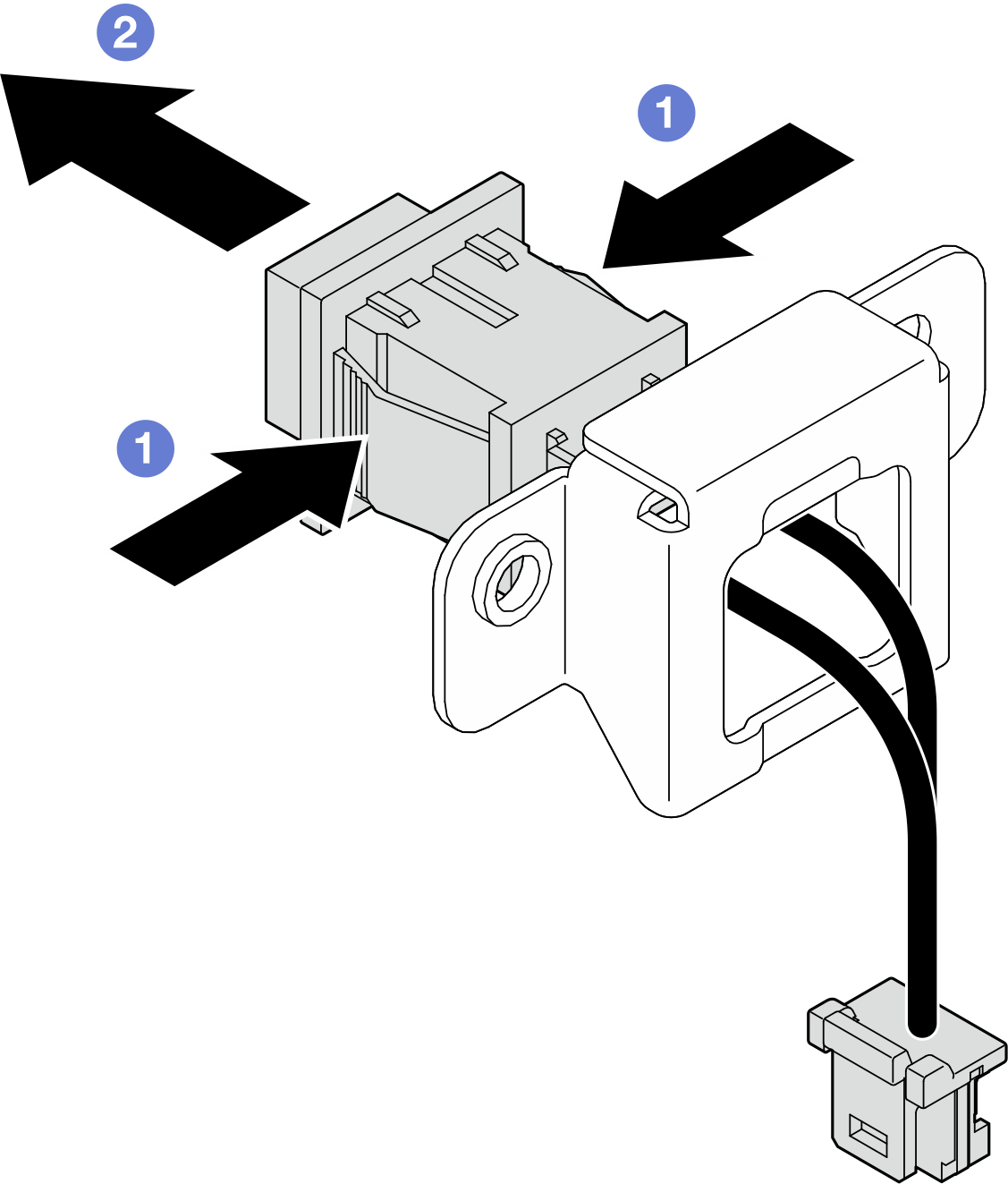 Lock position switch cable
