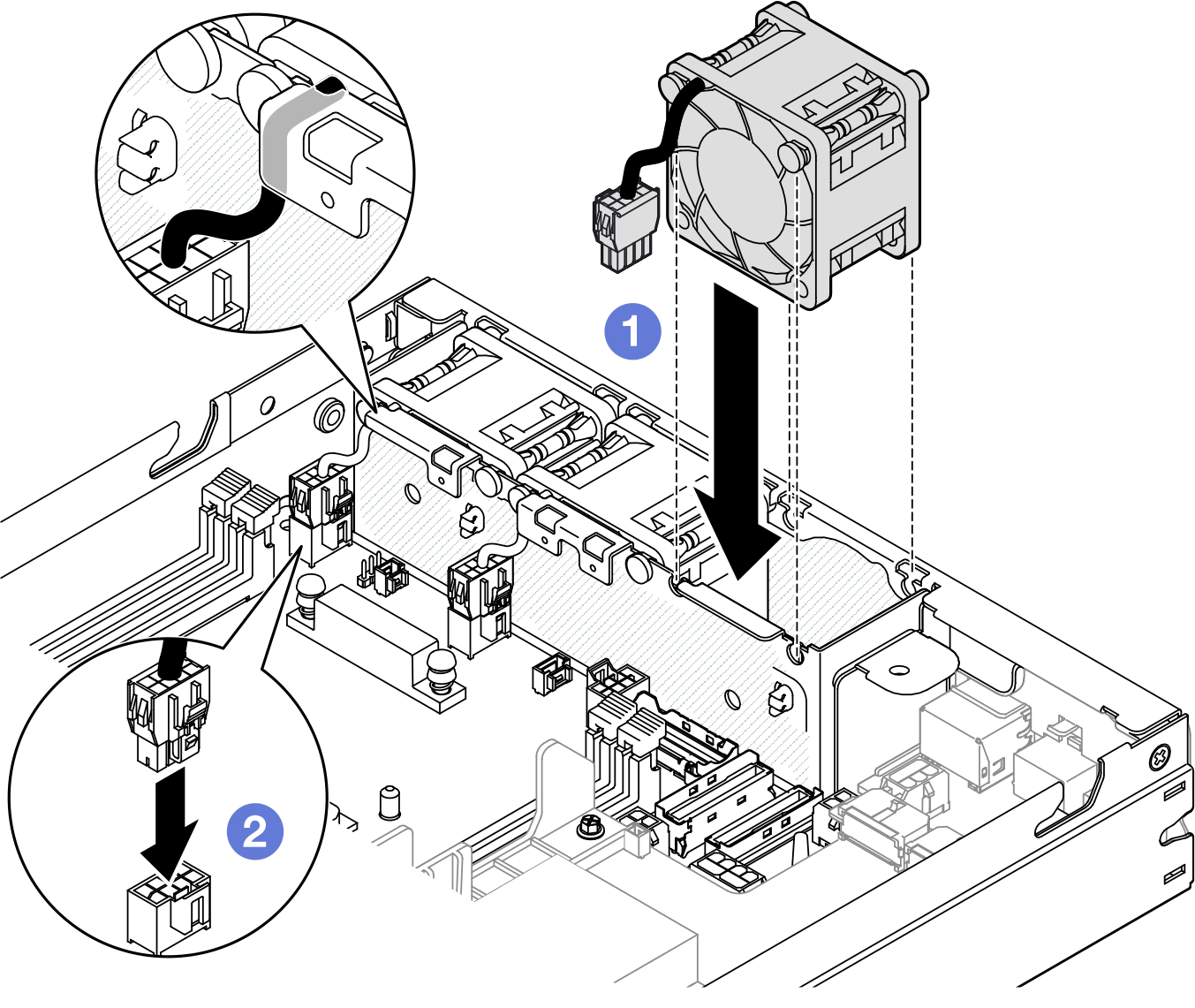 Installing a fan