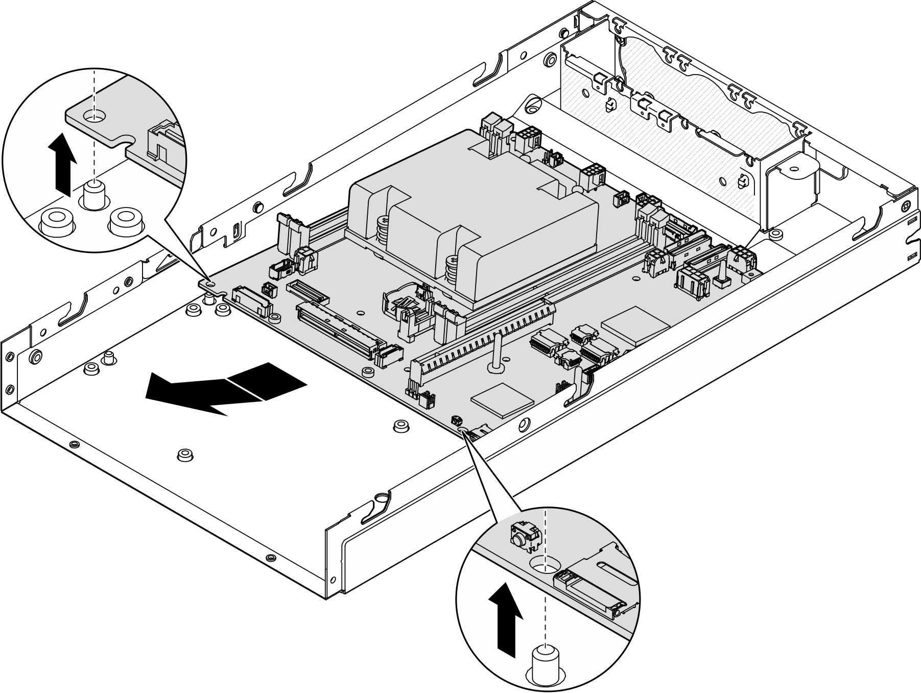 Removing the system board