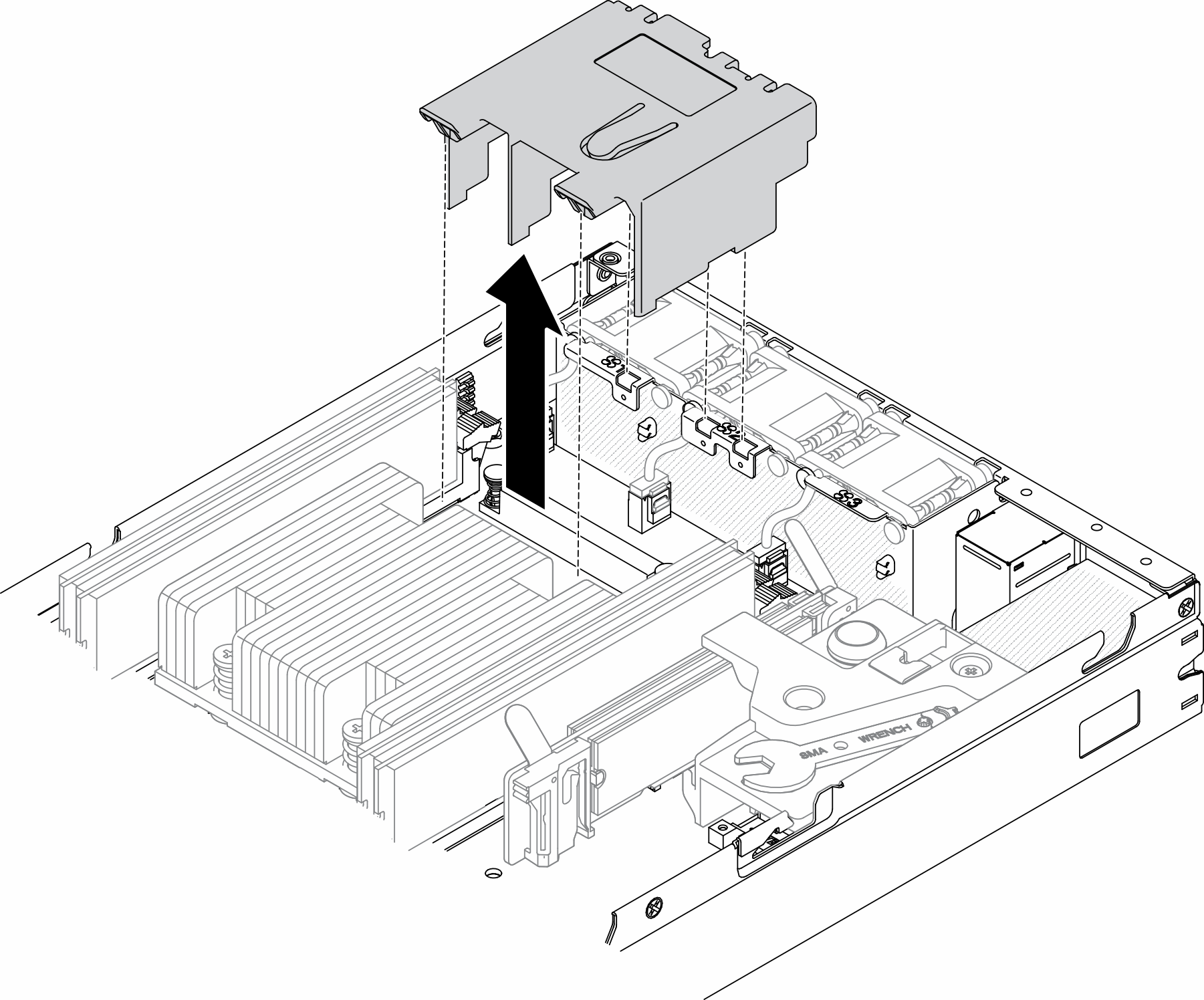 Air baffle removal