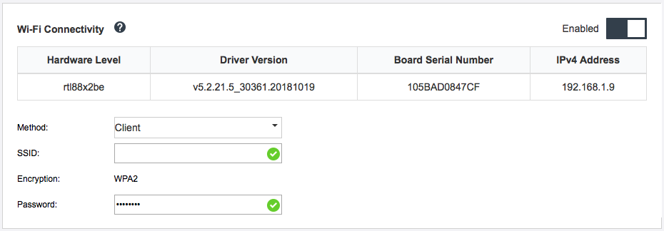 WLAN setting