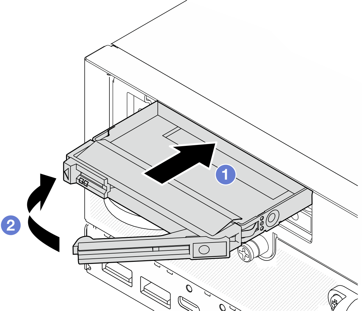 Installing a drive filler