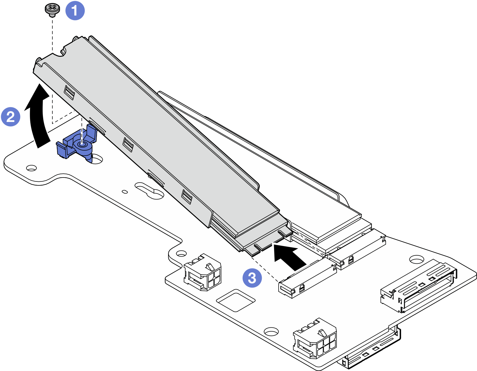 Rimozione di un'unità M.2