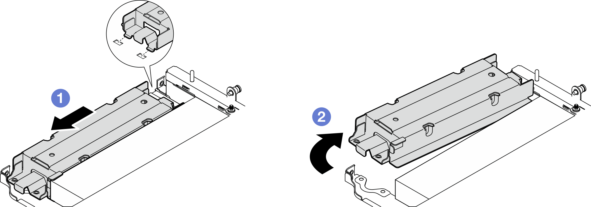 Removing the telaio del modulo di geolocalizzazione