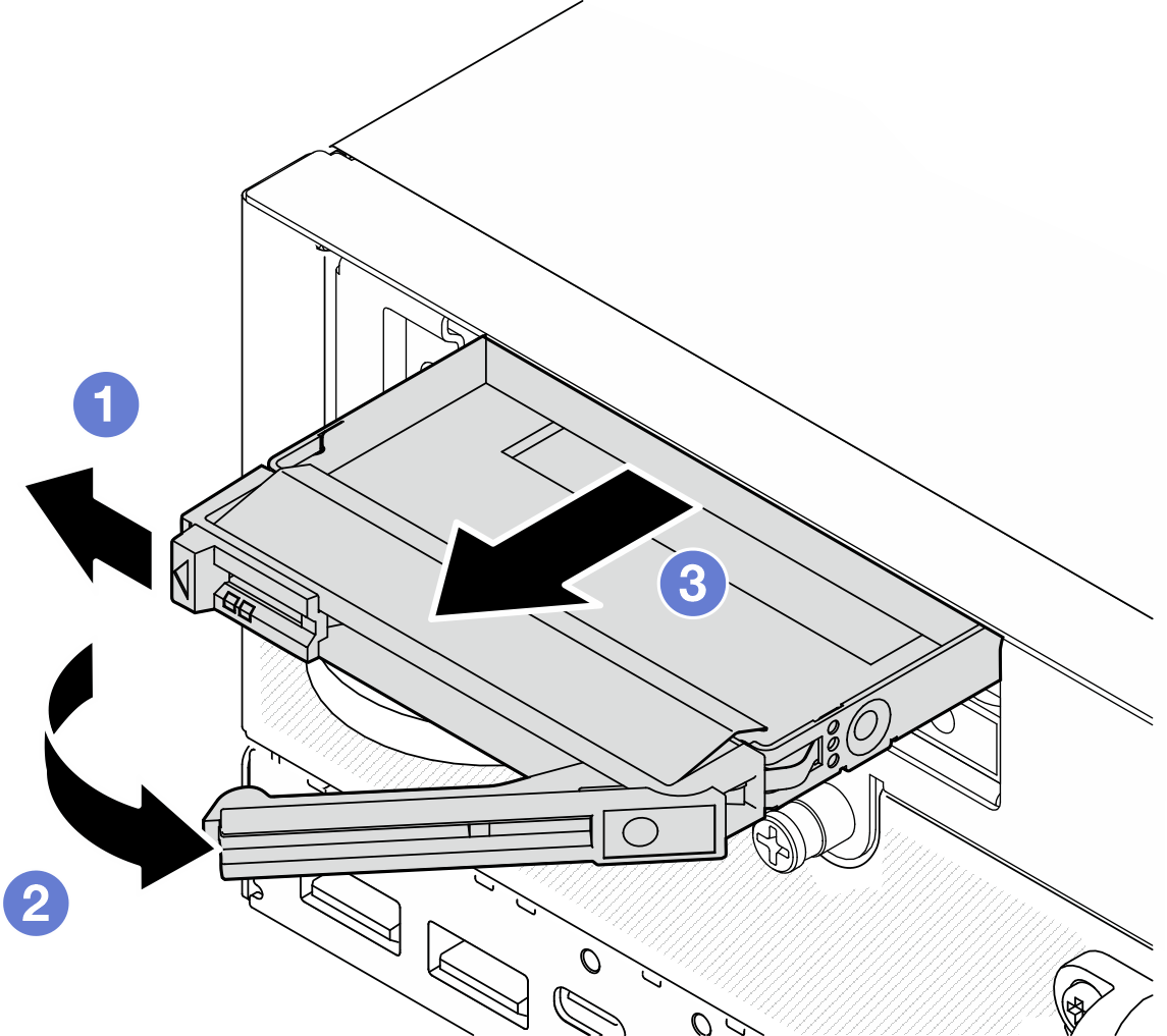 Removing a drive filler