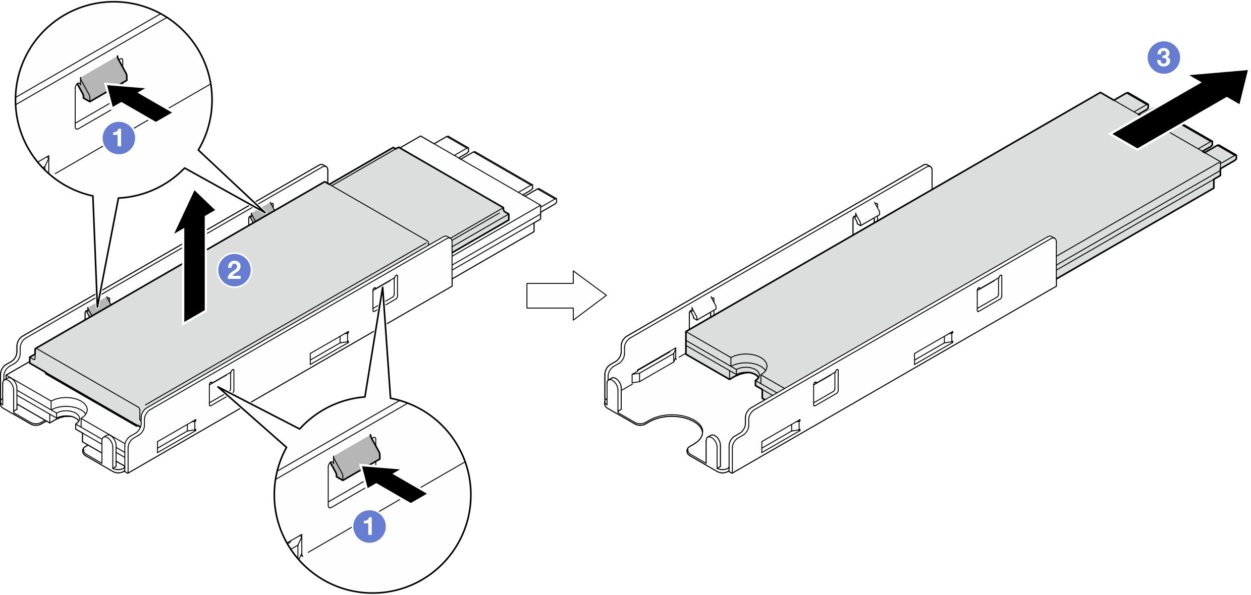 Removing the M.2 heat sink