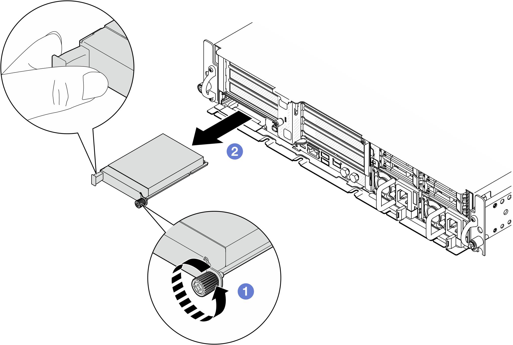 Removing the OCP module