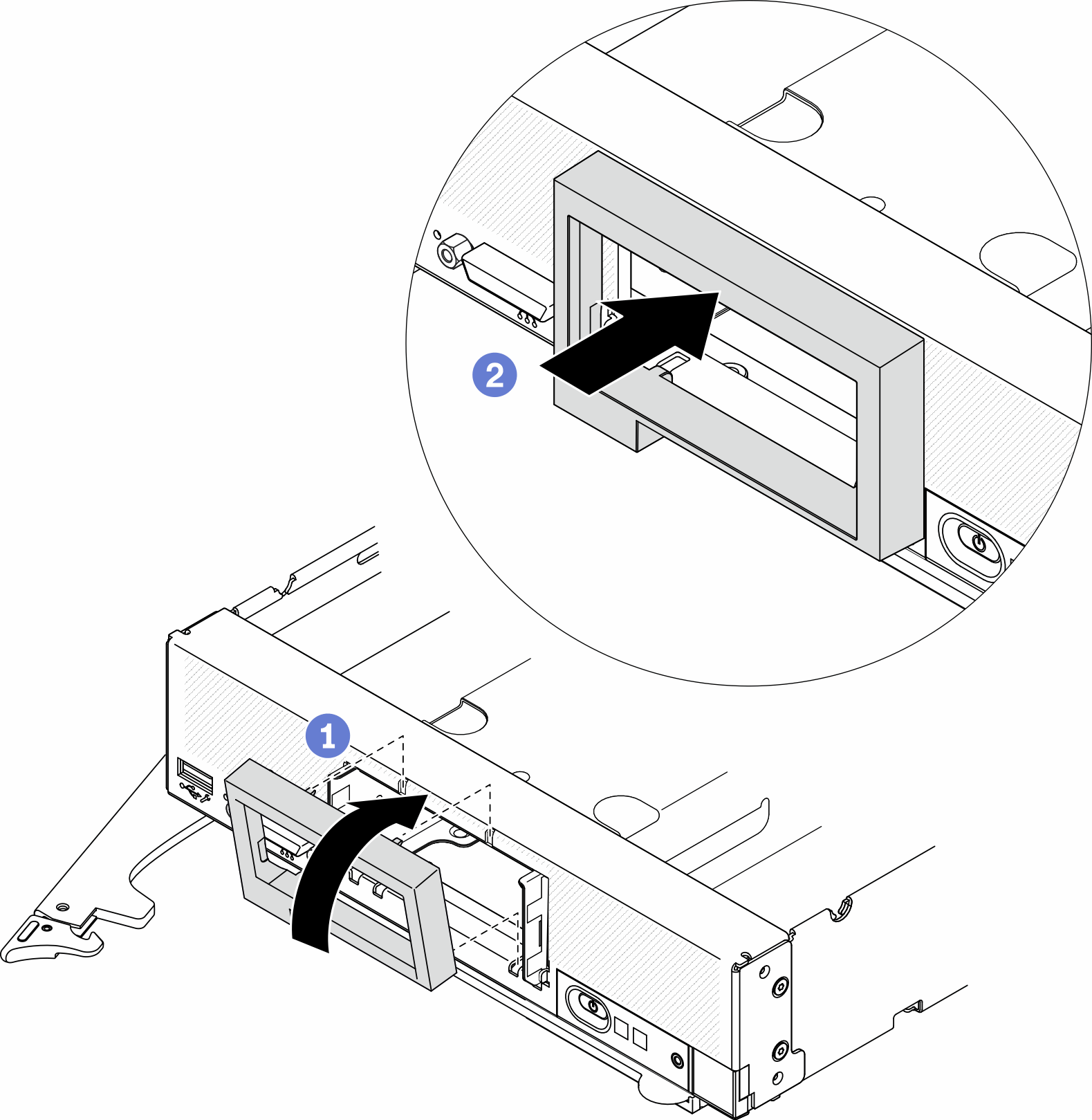 Front bezel installation