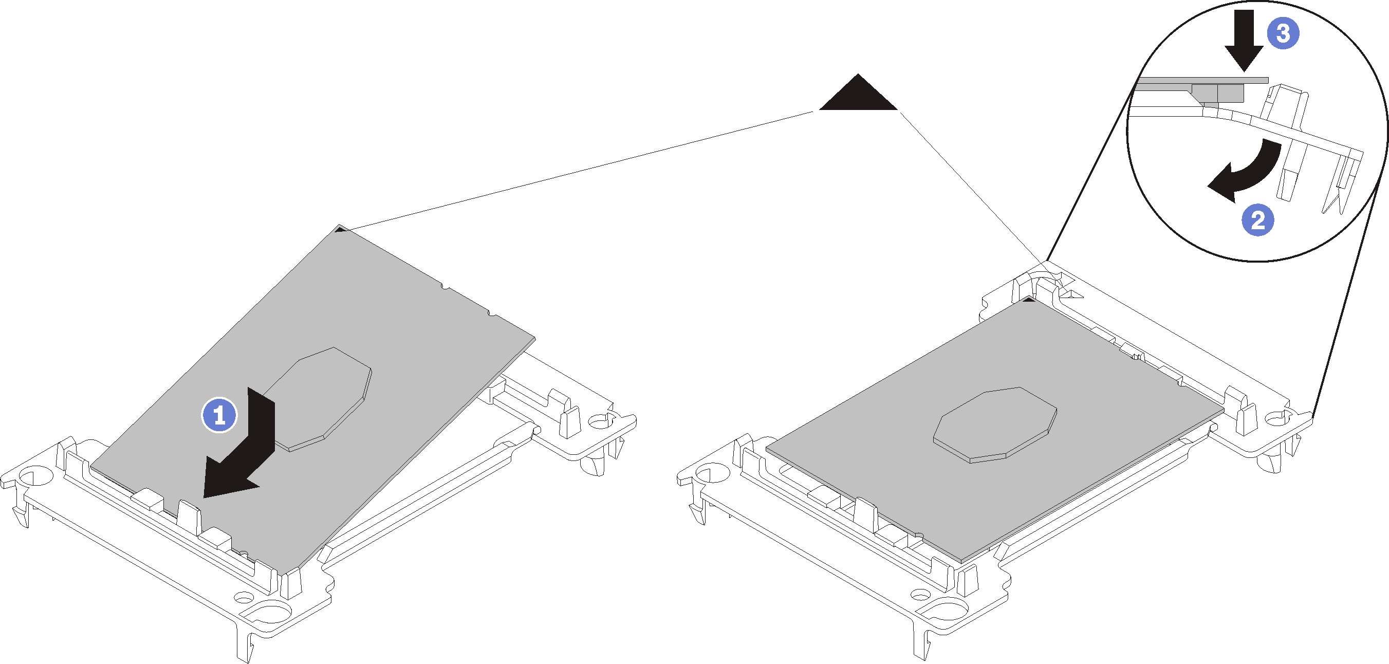 Processor retainer installation