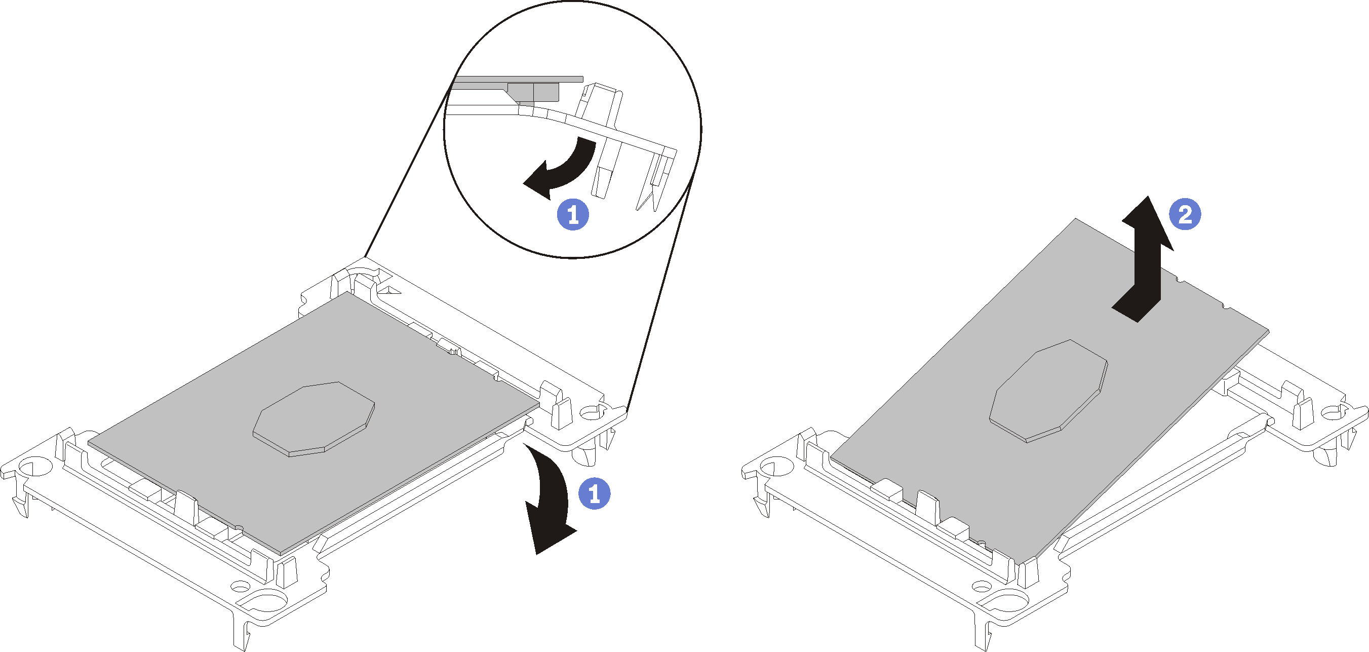 Processor retainer removal