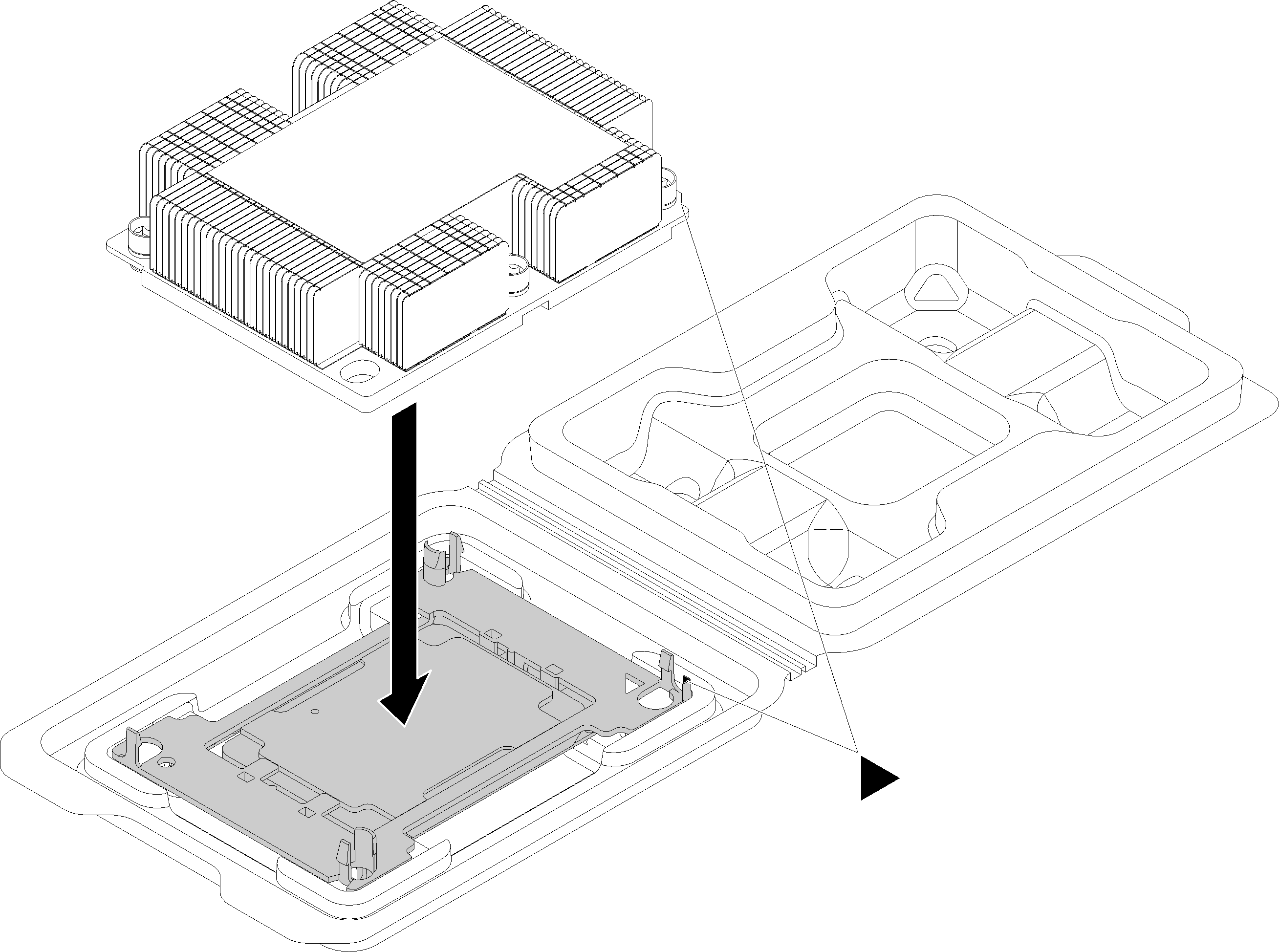 Heat sink and processor assembly