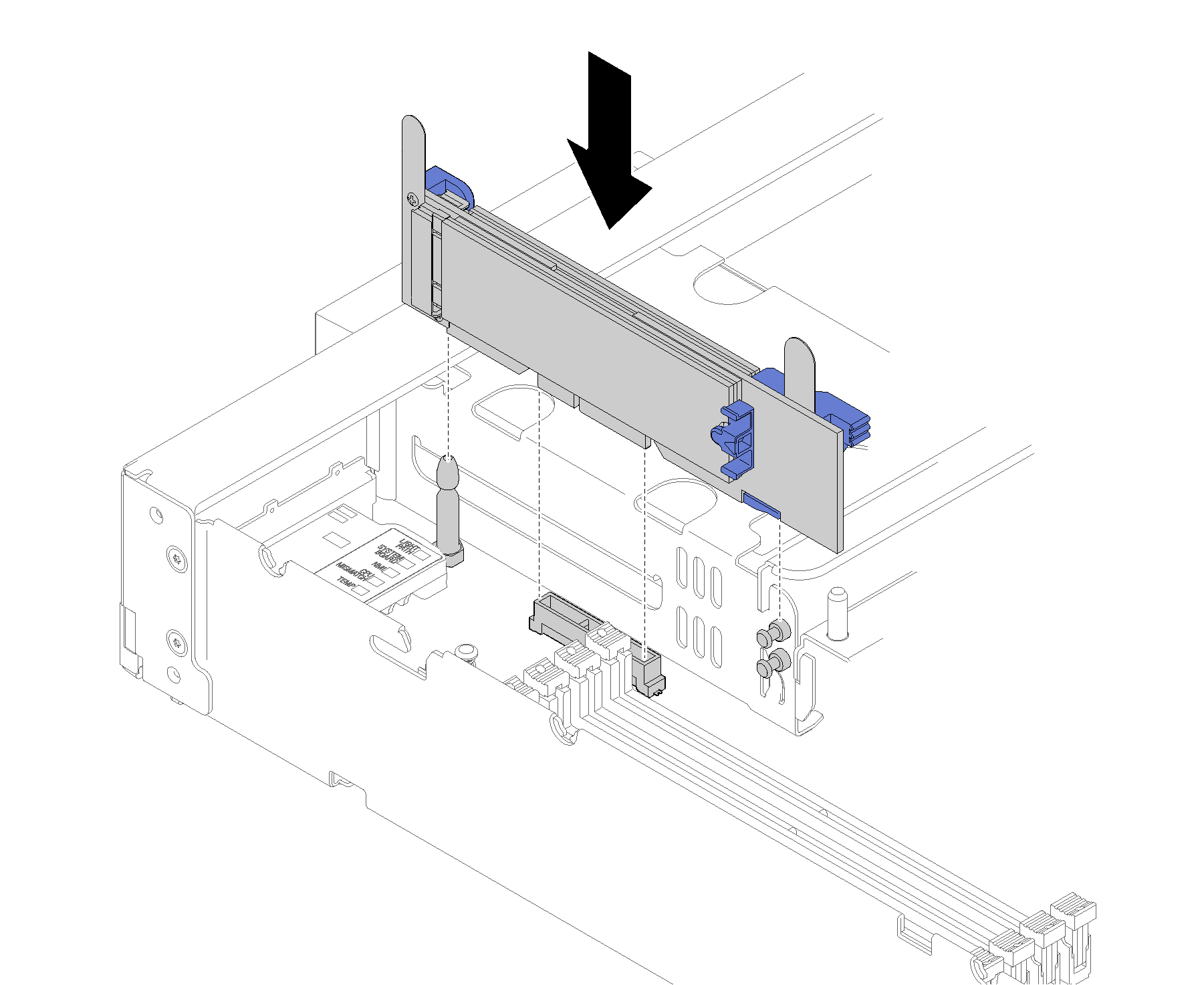 M.2 backplane installation