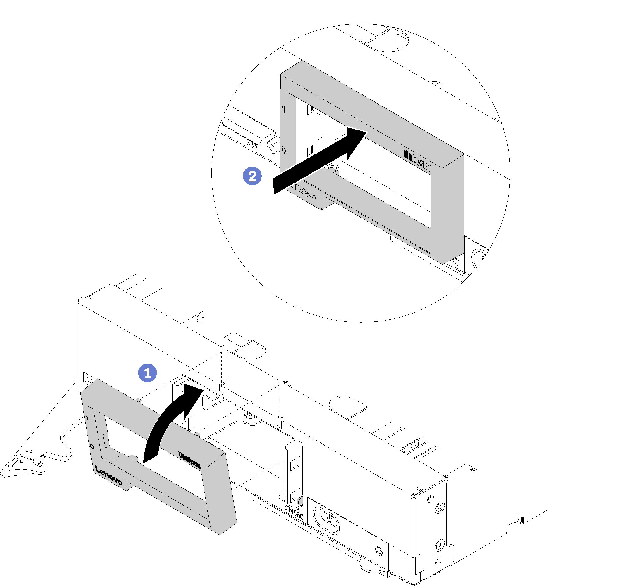 Bezel installation