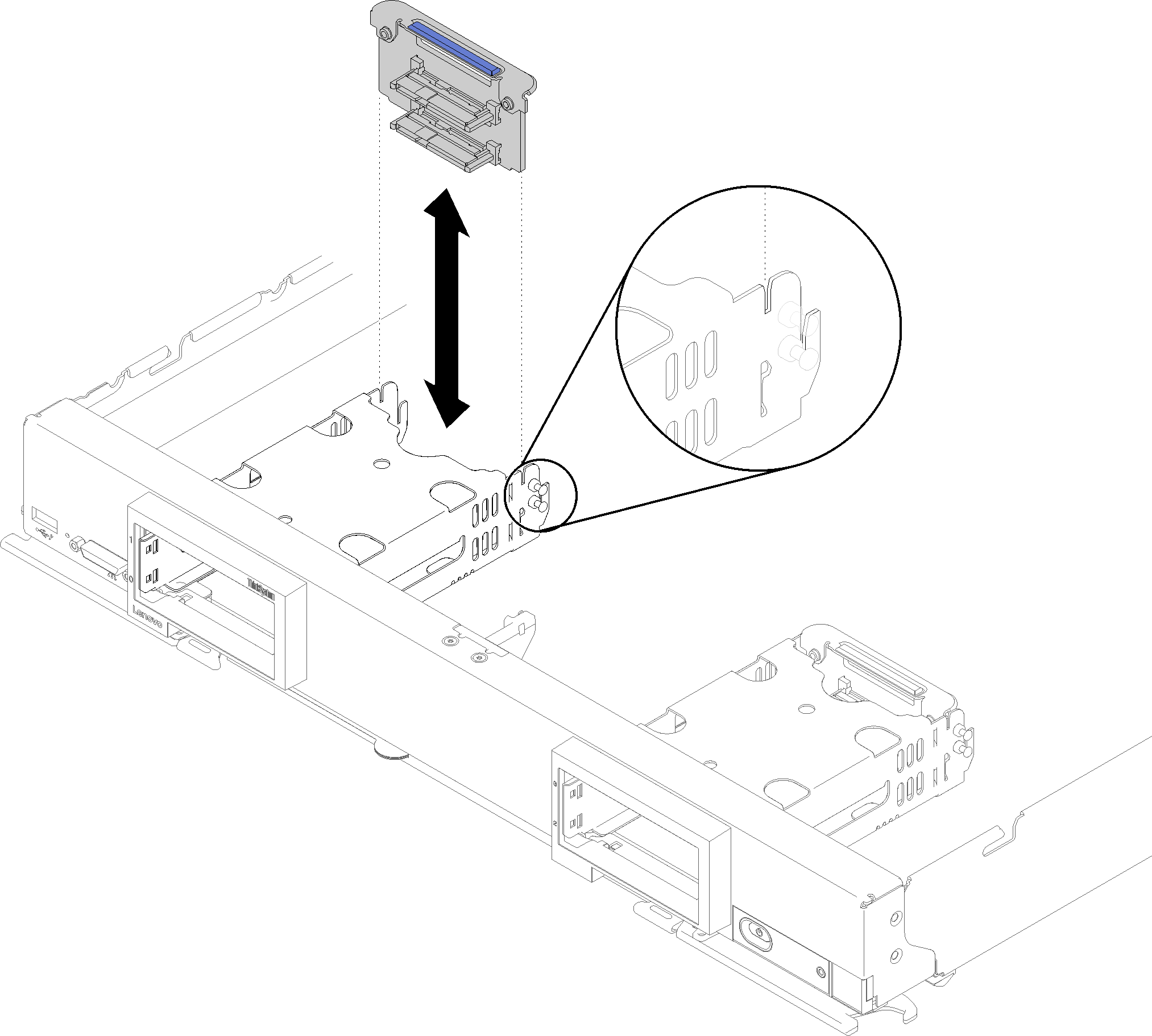 Graphic illustrating removing a drive backplane.