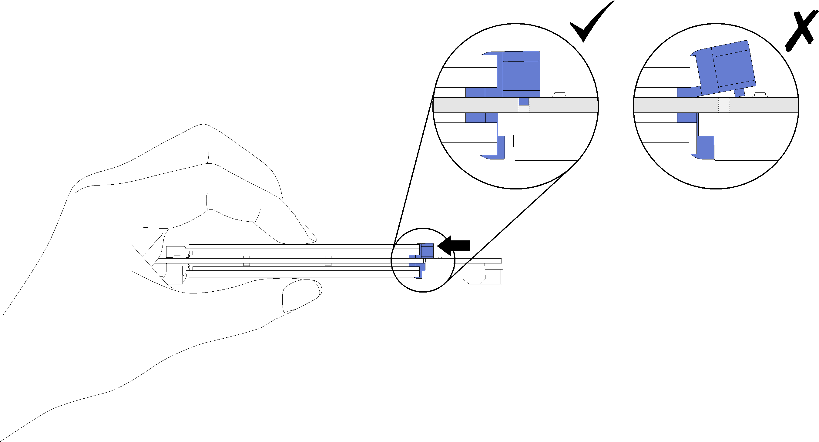 Graphic illustrating M.2 drive installation (2)