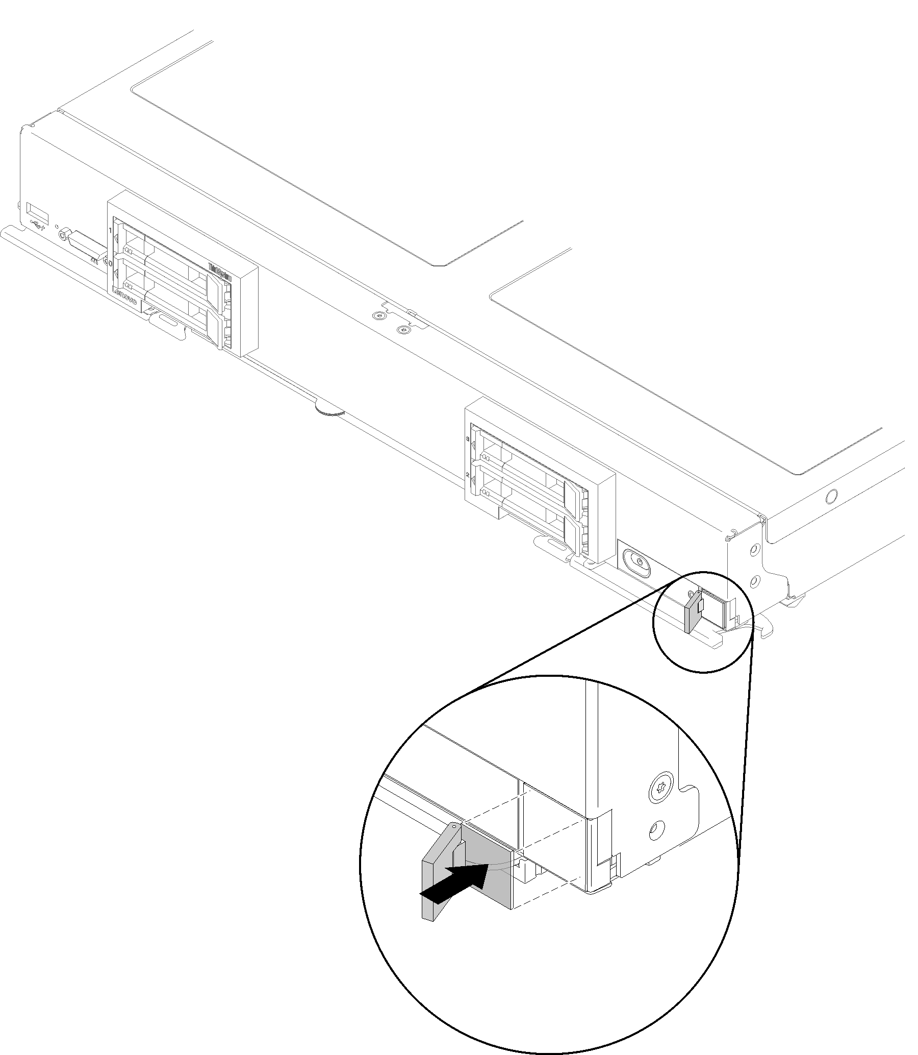 Graphic illustrating the installation of an RFID tag