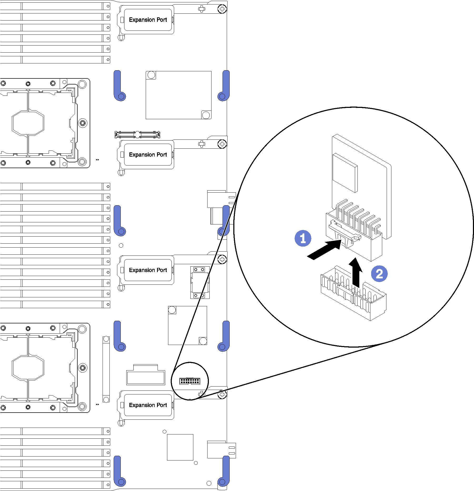 Graphic illustrating the removal of TCM/TPM adapter