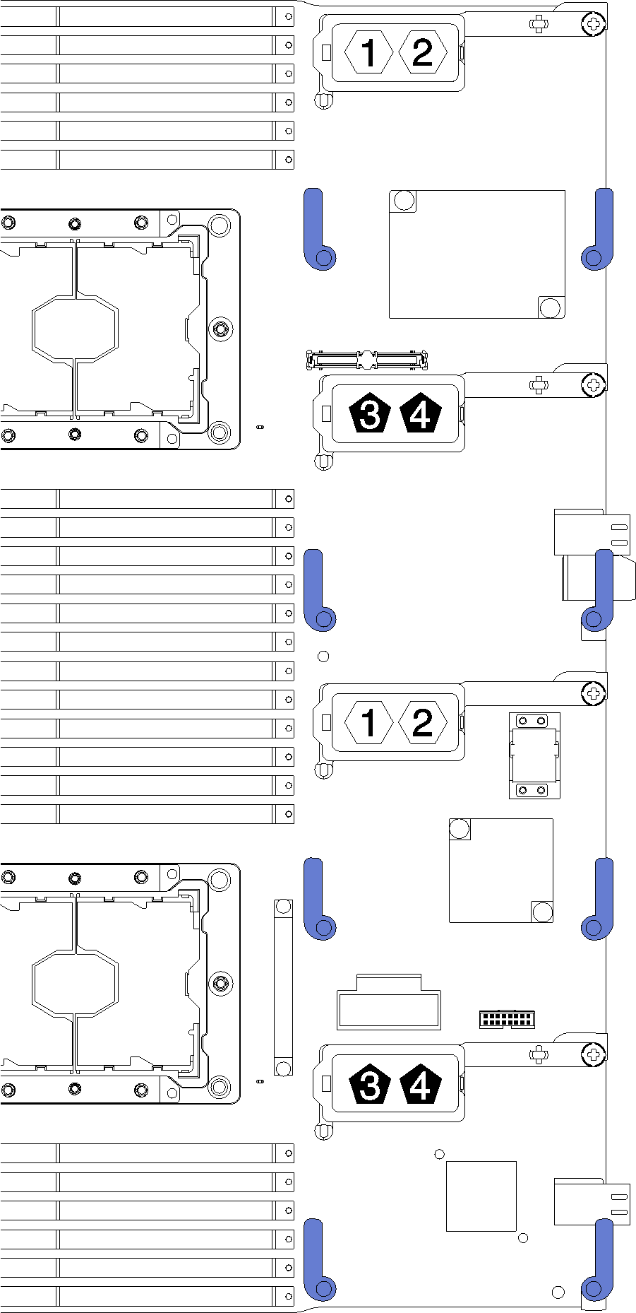 Graphic illustrating cmopute node I/O expansion adapter