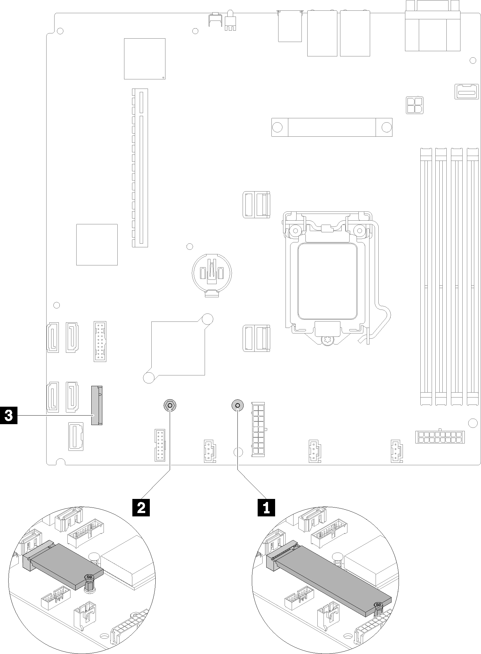 M.2 drive location