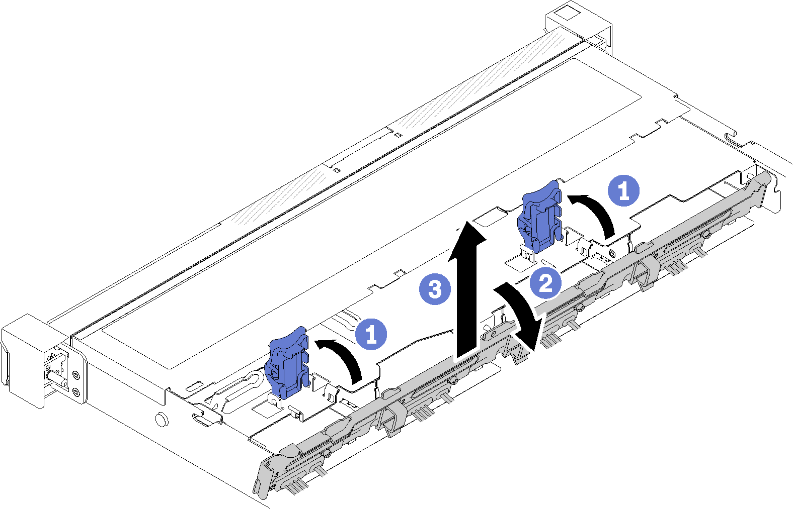 Simple-swap drive backplate removal