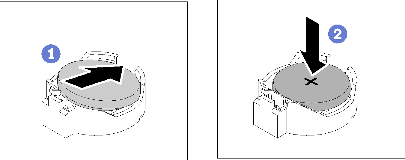 CMOS battery installation