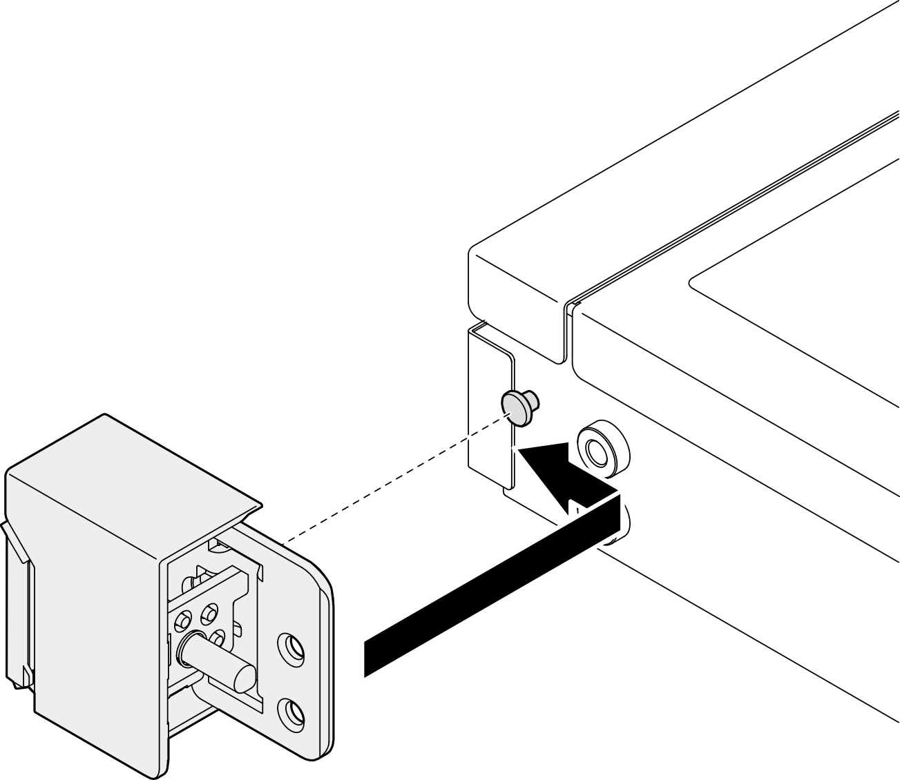 Rack latches installation