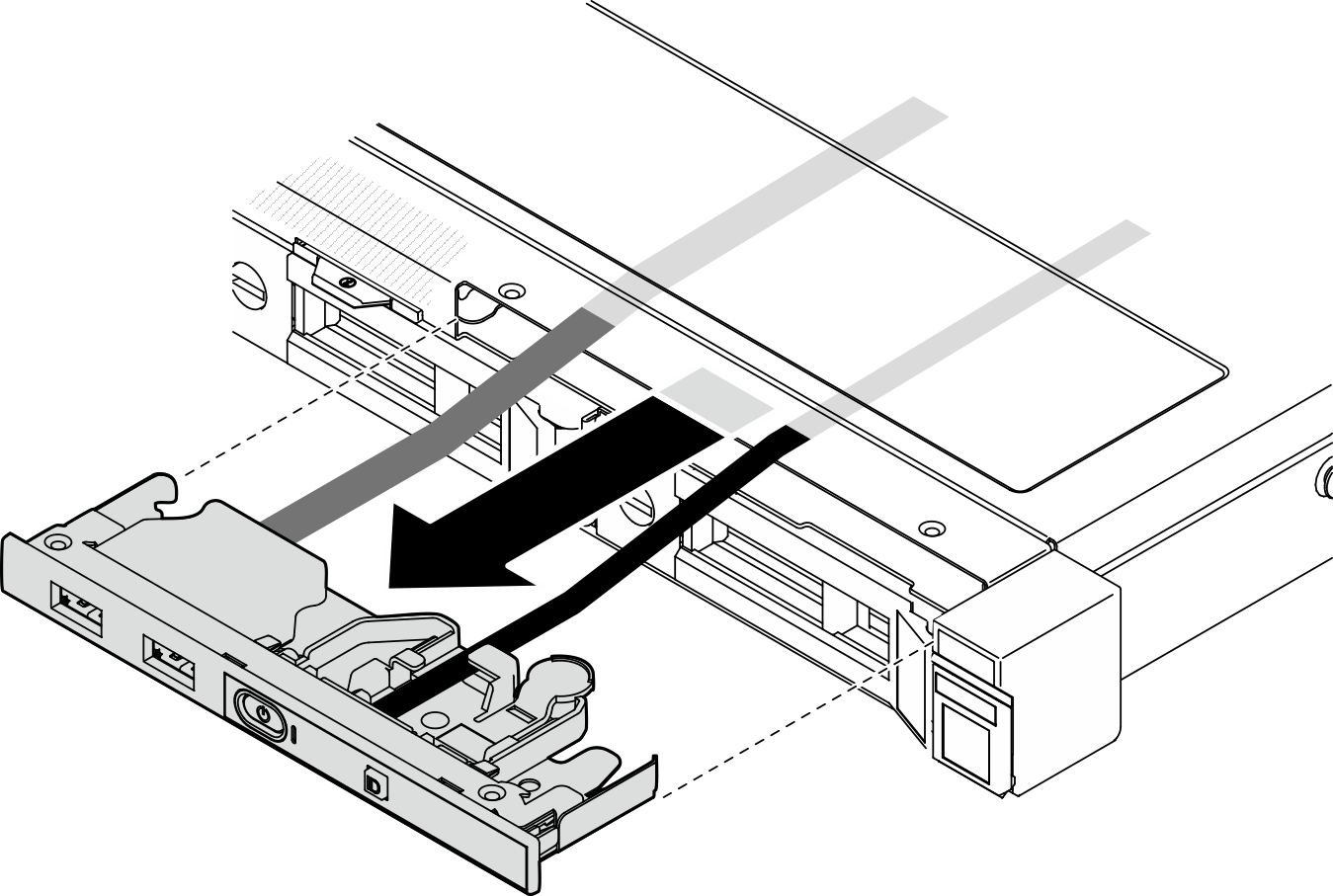 Front I/O module removal