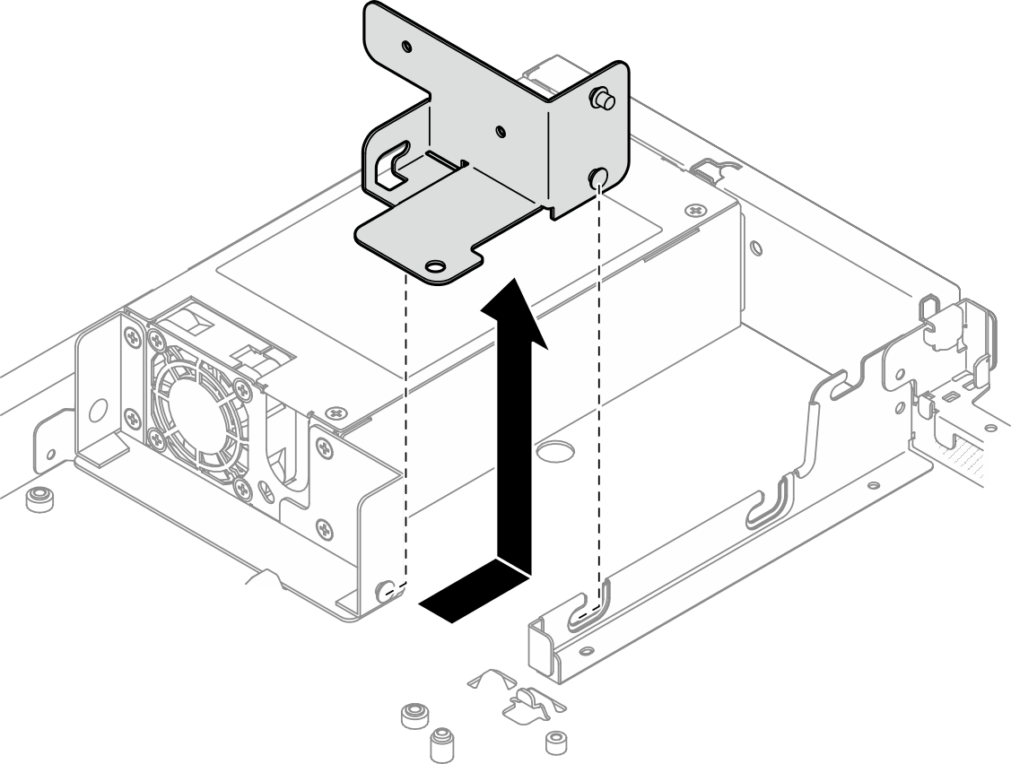 Power supply unit bracket removal