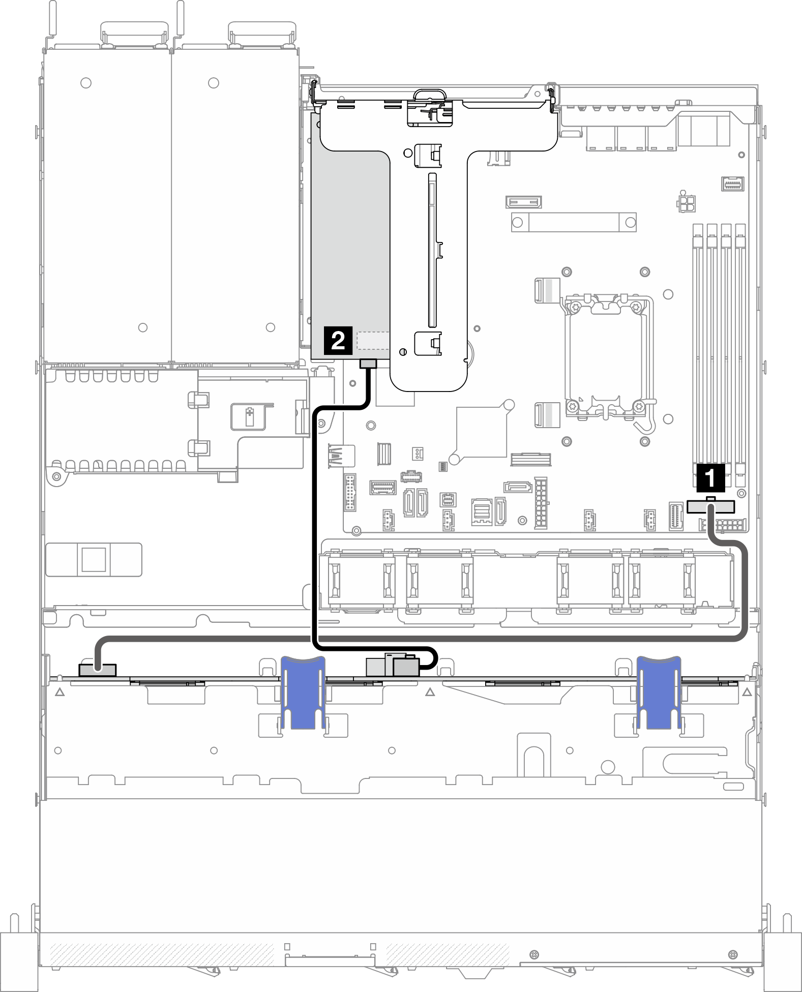 Four SATA/SAS drives (Hardware RAID/HBA)