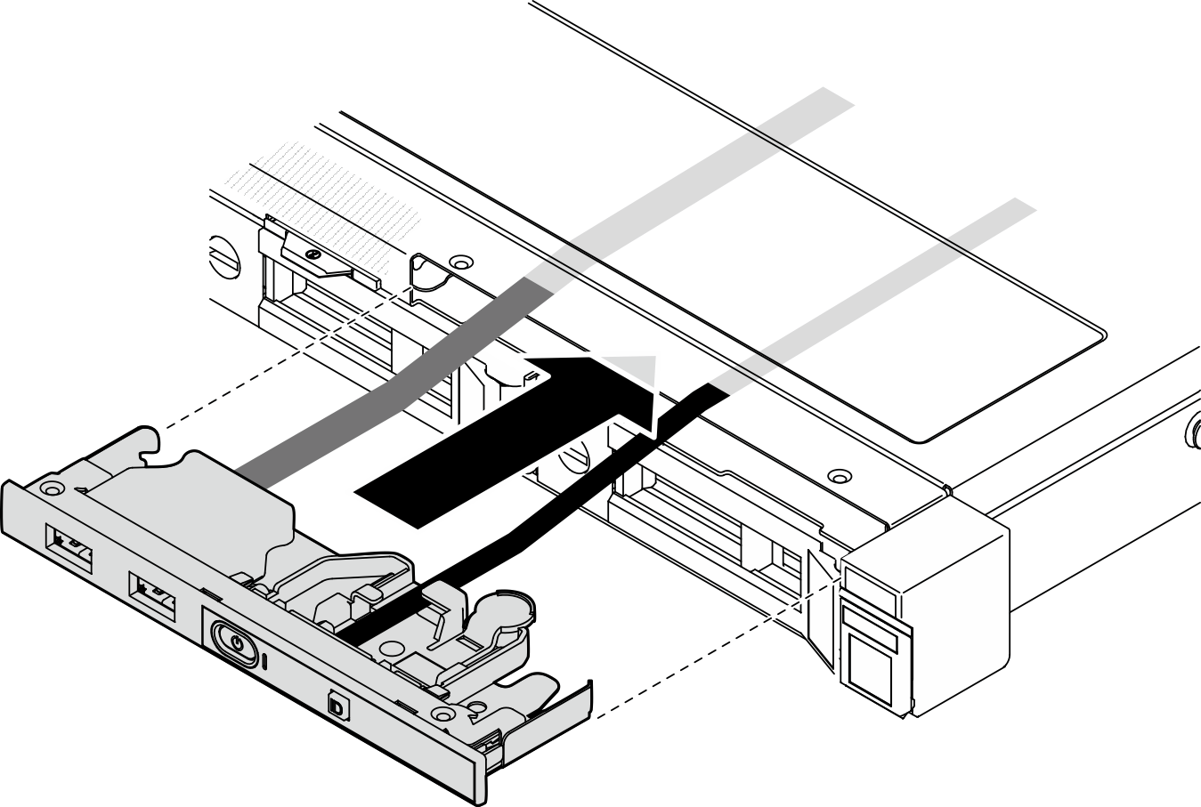 Front I/O module installation