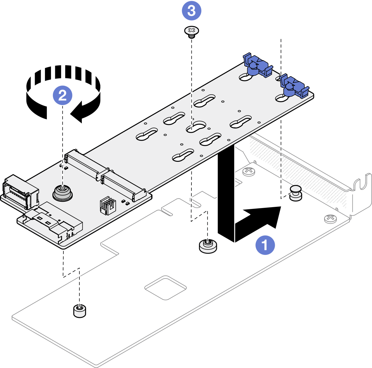 Installing the M.2 boot adapter