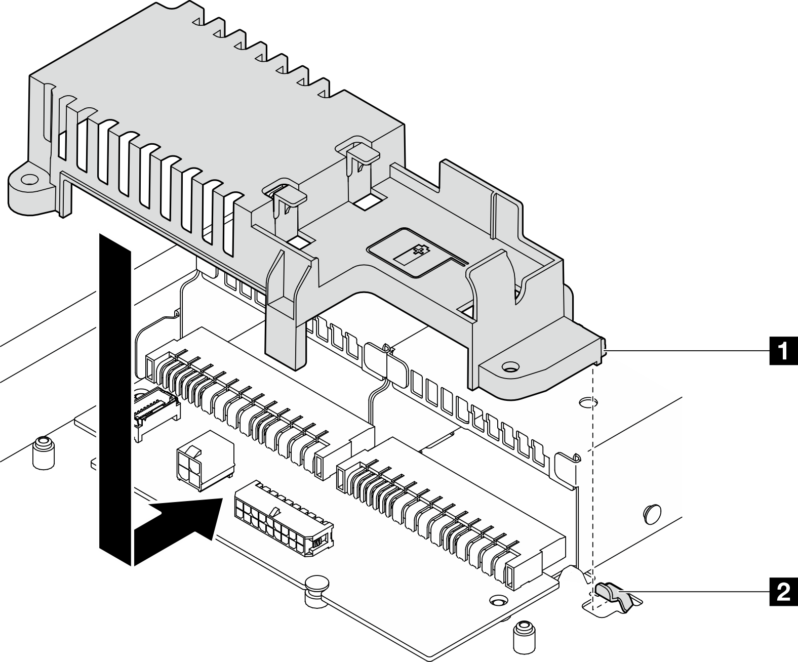 Power distribution board cover installation