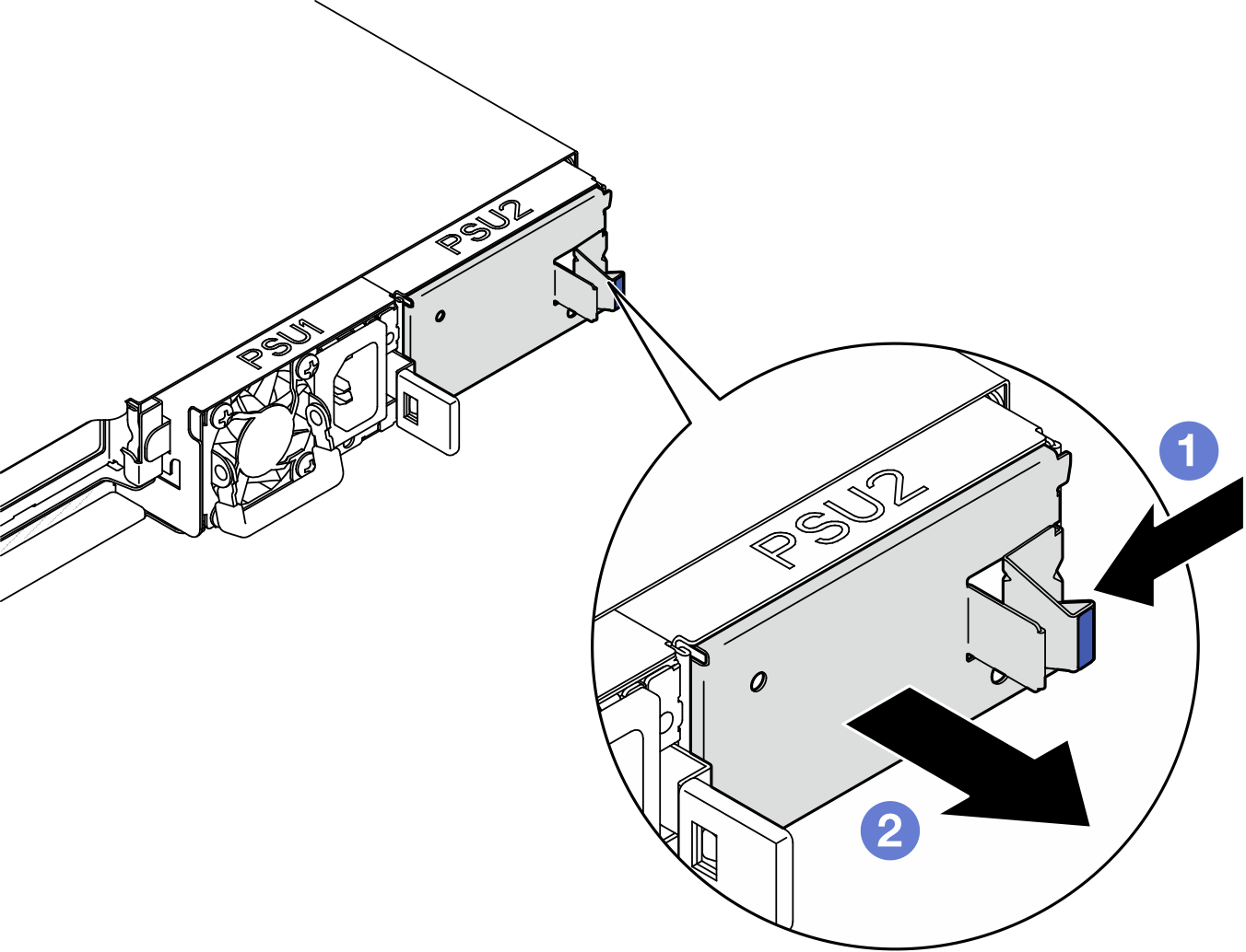 Removing a hot-swap power supply filler