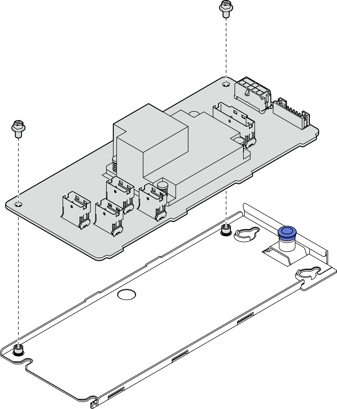 Internal CFF adapter tray removal