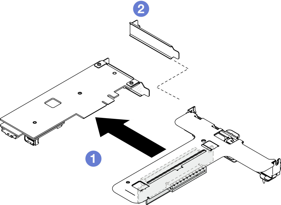 PCIe adapter removal (slot 2)