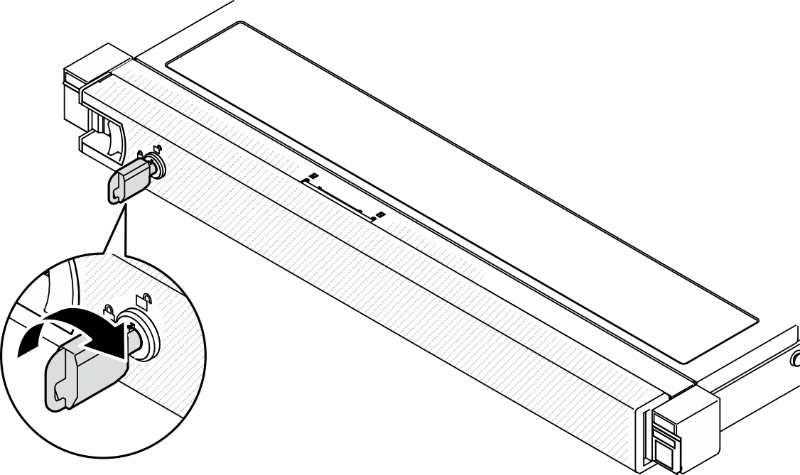 Unlocking the security bezel