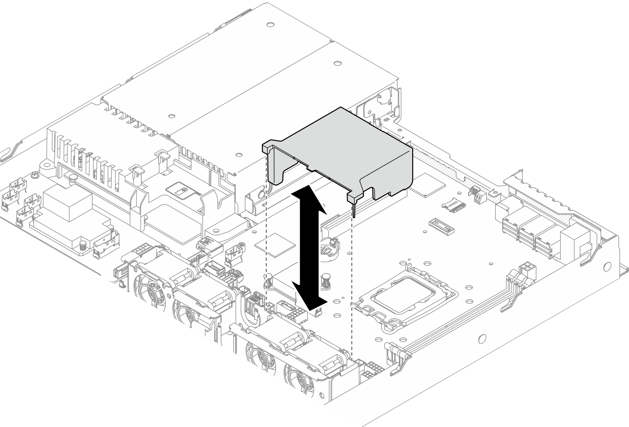 Air baffle removal