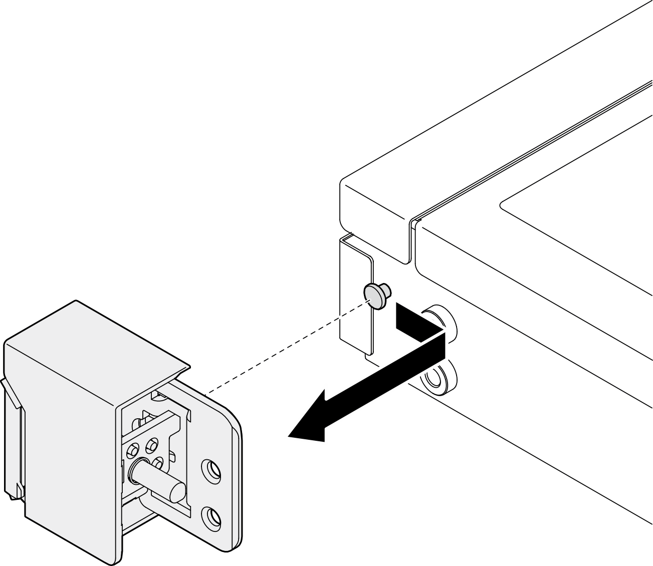 Rack latches removal