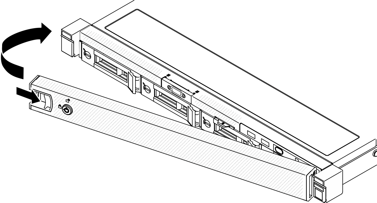 Security bezel installation