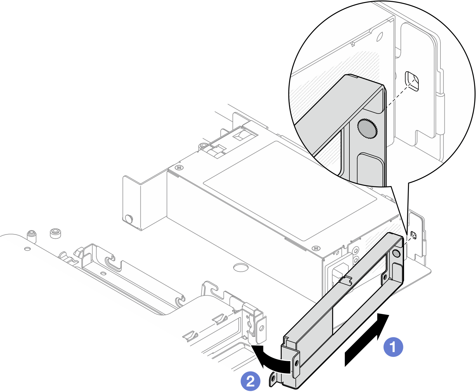 Rear bracket installation