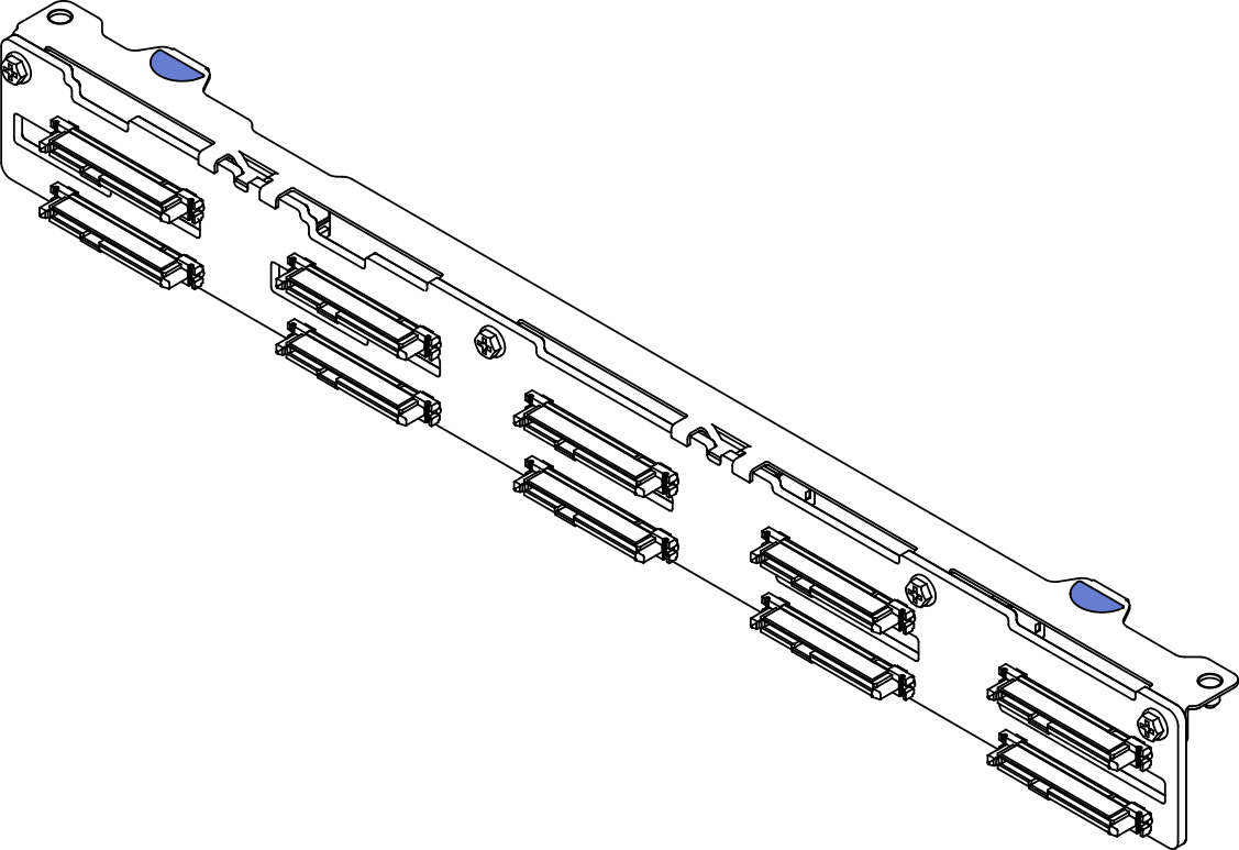 Backplane, ten 2.5-inch hot-swap drives