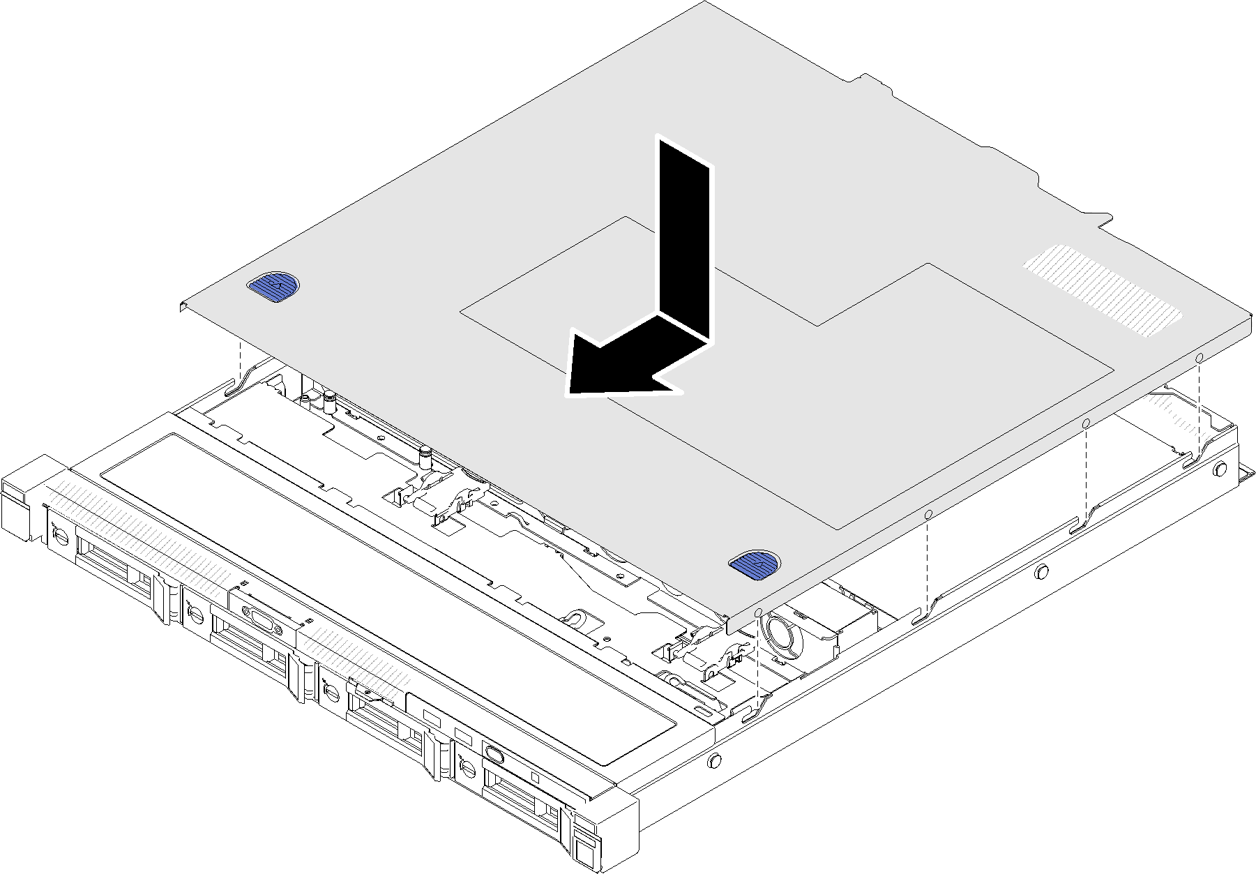 Top cover installation