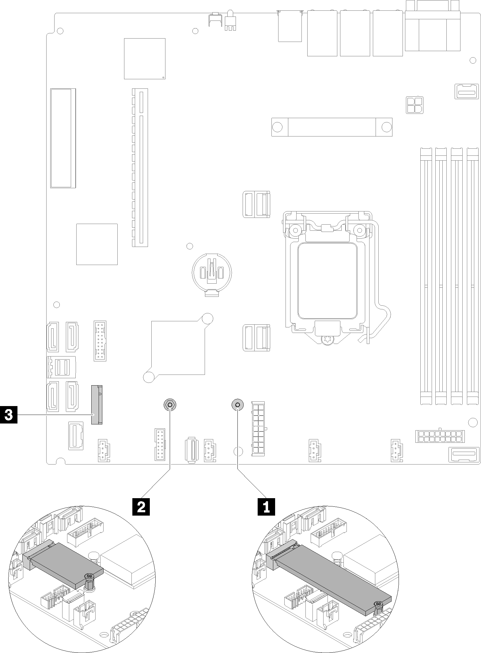 M.2 drive location